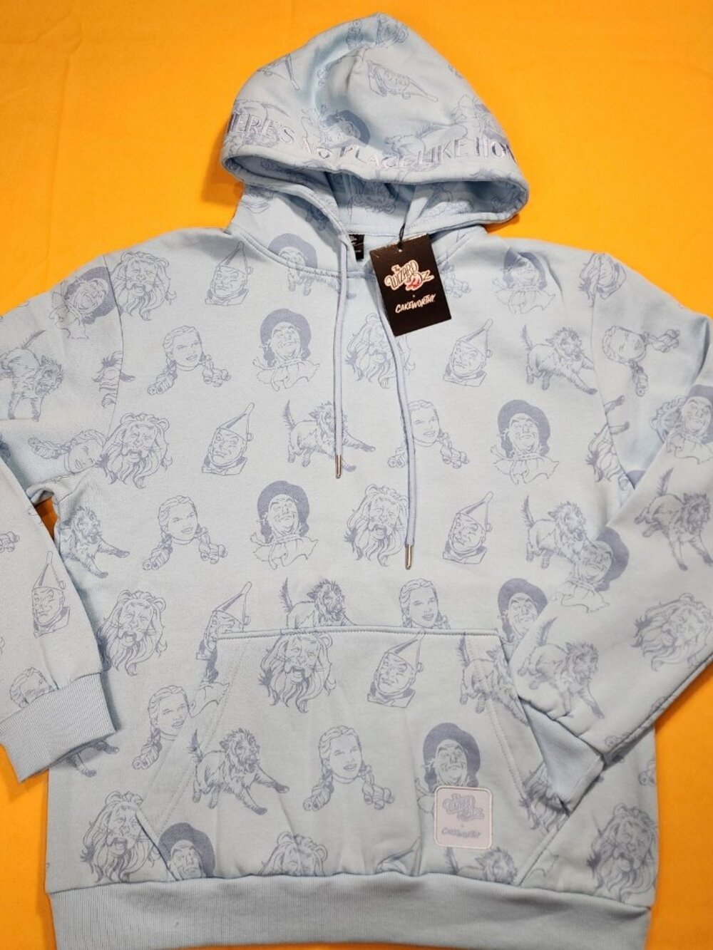 Cakeworthy Wizard of Oz Pull Over Hoodie AOP Theres No Place Like Home Medium